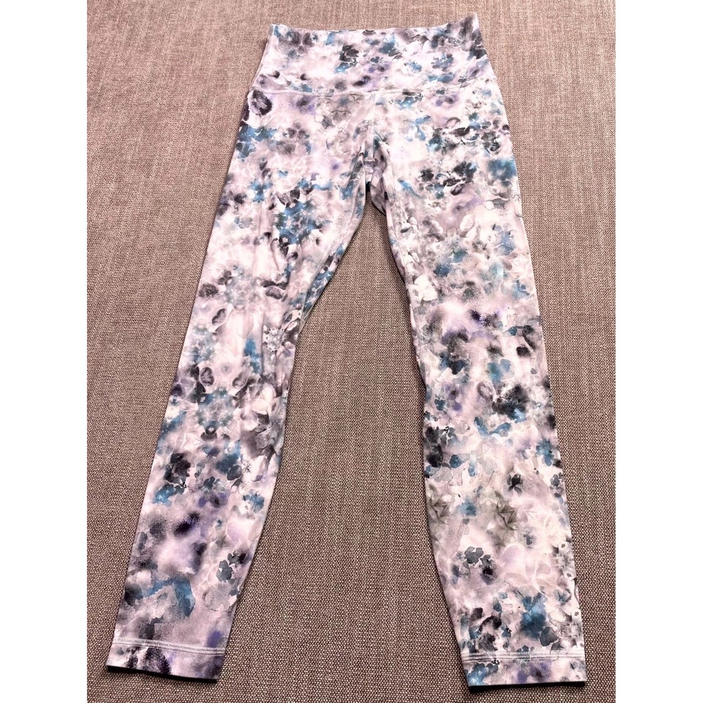 Lululemon Leggings Womens 6 Multicolor Geometric High Waist Running W5DMSS